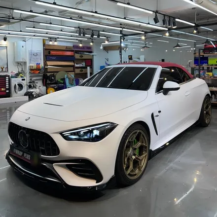 강남 랩핑 벤츠 CLE53 AMG - 매트 화이트 / 서울 중랑구 망우동