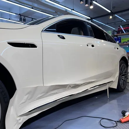 벤츠 AMG GT 랩핑 아이보리 화이트 전체 시공 리뷰 / 서울 중랑구 망우동