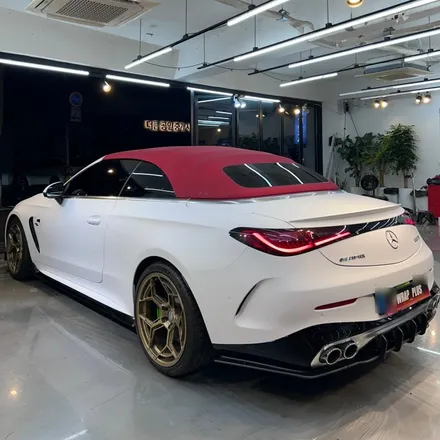 강남 랩핑 벤츠 CLE53 AMG - 매트 화이트 / 서울 중랑구 망우동