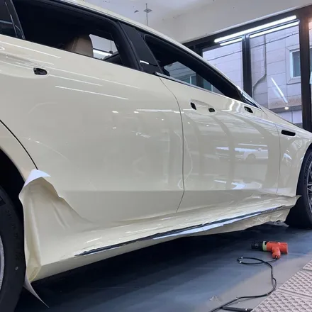 벤츠 AMG GT 랩핑 아이보리 화이트 전체 시공 리뷰 / 서울 중랑구 망우동