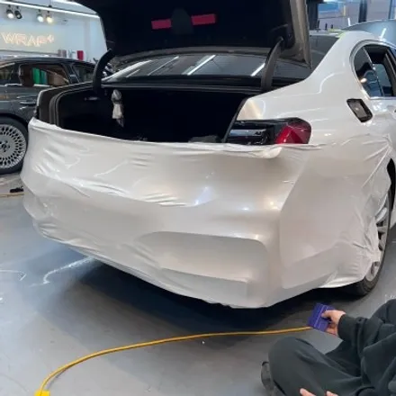 강남 BMW 7시리즈 랩핑 PET 쉘 화이트 완벽한 시공 후기 / 서울 중랑구 망우동