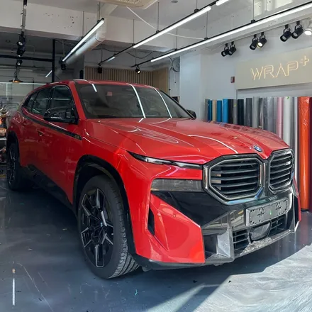 강남에서 BMW XM 사틴 블랙 랩핑 후기 : BLACK & RED / 서울 중랑구 망우동