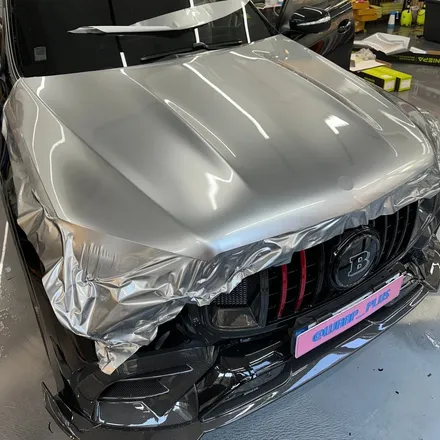 벤츠 브라부스 167 AMG GLS 63, 투톤 블랙 & GT 실버 랩핑 시공 / 서울 중랑구 망우동