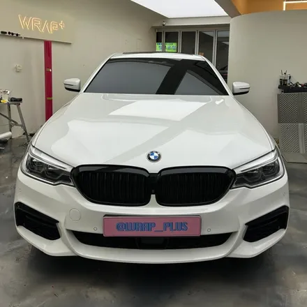 강남 랩핑, BMW 5시리즈 전체 핑크 랩핑 후기 / 서울 중랑구 망우동