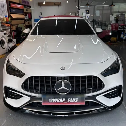 강남 랩핑 벤츠 CLE53 AMG - 매트 화이트 / 서울 중랑구 망우동