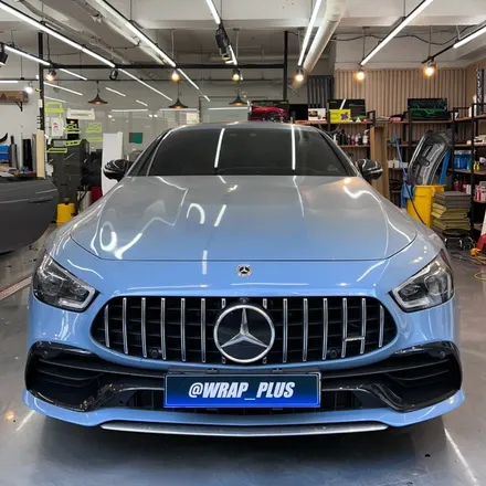 벤츠 AMG GT 랩핑 아이보리 화이트 전체 시공 리뷰 / 서울 중랑구 망우동
