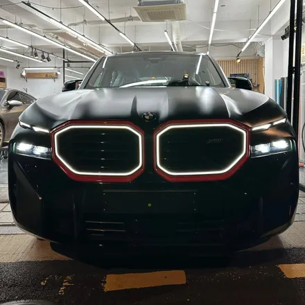 강남에서 BMW XM 사틴 블랙 랩핑 후기 : BLACK & RED / 서울 중랑구 망우동