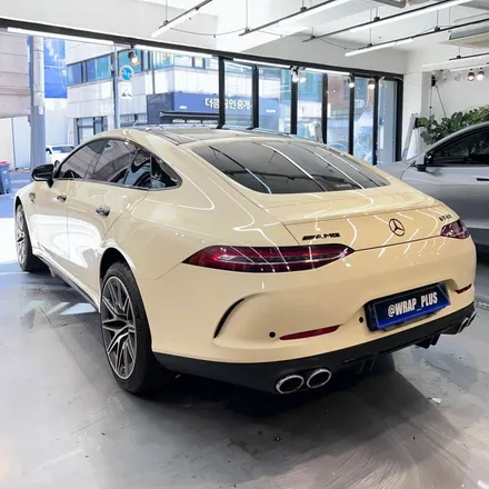 벤츠 AMG GT 랩핑 아이보리 화이트 전체 시공 리뷰 / 서울 중랑구 망우동