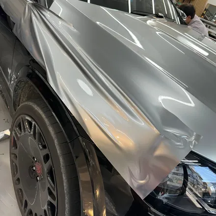 벤츠 브라부스 167 AMG GLS 63, 투톤 블랙 & GT 실버 랩핑 시공 / 서울 중랑구 망우동