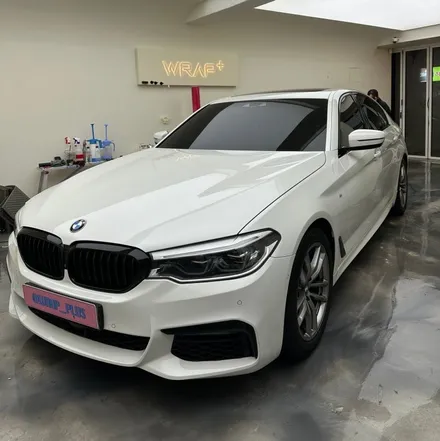 강남 랩핑, BMW 5시리즈 전체 핑크 랩핑 후기 / 서울 중랑구 망우동