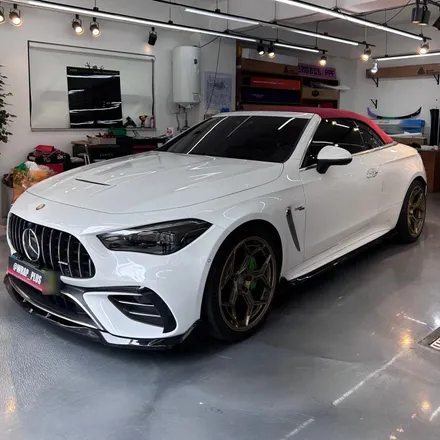 강남 랩핑 벤츠 CLE53 AMG - 매트 화이트 / 서울 중랑구 망우동