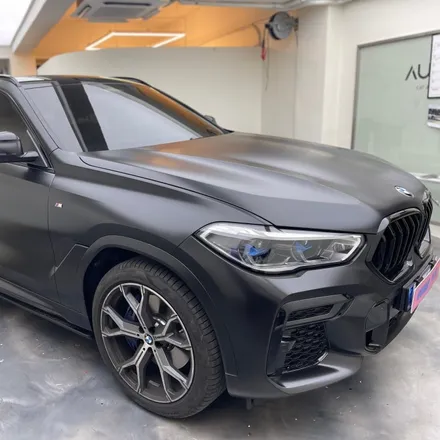 강남 BMW 랩핑 X6 맨하탄 그레이컬러에서 사틴블랙으로 변경 / 서울 중랑구 망우동