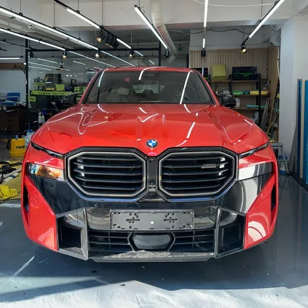 강남에서 BMW XM 사틴 블랙 랩핑 후기 : BLACK & RED / 서울 중랑구 망우동
