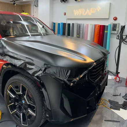 강남에서 BMW XM 사틴 블랙 랩핑 후기 : BLACK & RED / 서울 중랑구 망우동