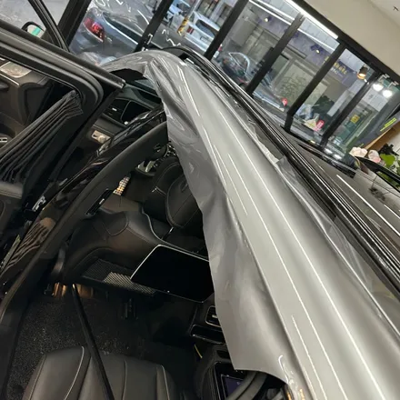 벤츠 브라부스 167 AMG GLS 63, 투톤 블랙 & GT 실버 랩핑 시공 / 서울 중랑구 망우동