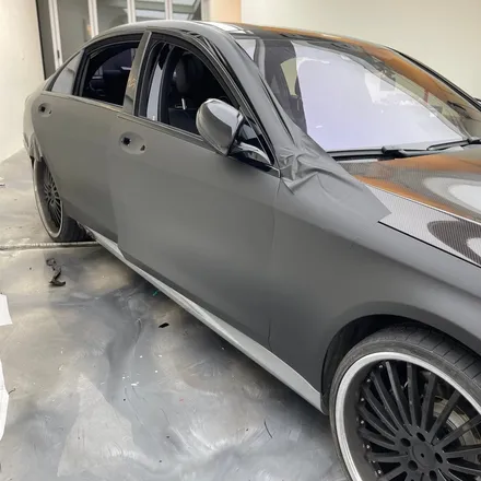 벤츠 S63 AMG X 브라부스, 카본&매트블랙 랩핑 / 서울 중랑구 망우동
