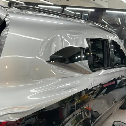 벤츠 브라부스 167 AMG GLS 63, 투톤 블랙 & GT 실버 랩핑 시공 / 서울 중랑구 망우동