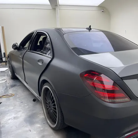 벤츠 S63 AMG X 브라부스, 카본&매트블랙 랩핑 / 서울 중랑구 망우동