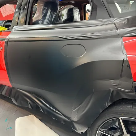 강남에서 BMW XM 사틴 블랙 랩핑 후기 : BLACK & RED / 서울 중랑구 망우동