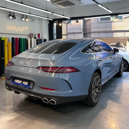 벤츠 AMG GT 랩핑 아이보리 화이트 전체 시공 리뷰 / 서울 중랑구 망우동