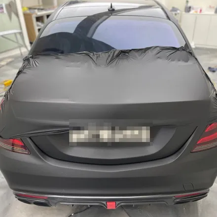 벤츠 S63 AMG X 브라부스, 카본&매트블랙 랩핑 / 서울 중랑구 망우동
