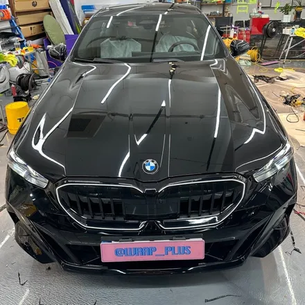 유광 블랙 신형 BMW 5시리즈 랩핑 / 서울 중랑구 망우동