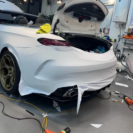 강남 랩핑 벤츠 CLE53 AMG - 매트 화이트 / 서울 중랑구 망우동