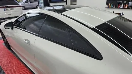 남양주랩핑 벤츠 E클래스 E220d 쿠페 윈도우몰딩 크롬죽이기 / 남양주 다산동