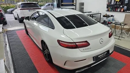 남양주랩핑 벤츠 E클래스 E220d 쿠페 윈도우몰딩 크롬죽이기 / 남양주 다산동