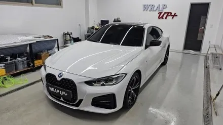 남양주랩핑샵 BMW 420i 4시리즈 그릴 크롬죽이기 크롬딜리트 루프스킨 사이드미러 랩핑 부분랩핑 / 남양주 다산동