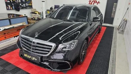 남양주랩핑 벤츠 S350d S클래스 전체랩핑 3M 2080 유광 화이트 / 남양주 다산동