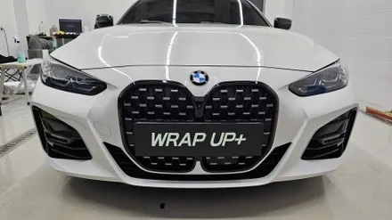 남양주랩핑샵 BMW 420i 4시리즈 그릴 크롬죽이기 크롬딜리트 루프스킨 사이드미러 랩핑 부분랩핑 / 남양주 다산동