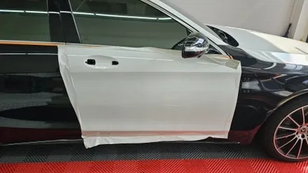 남양주랩핑 벤츠 S350d S클래스 전체랩핑 3M 2080 유광 화이트 / 남양주 다산동