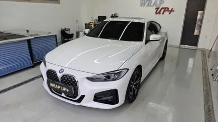 남양주랩핑샵 BMW 420i 4시리즈 그릴 크롬죽이기 크롬딜리트 루프스킨 사이드미러 랩핑 부분랩핑 / 남양주 다산동