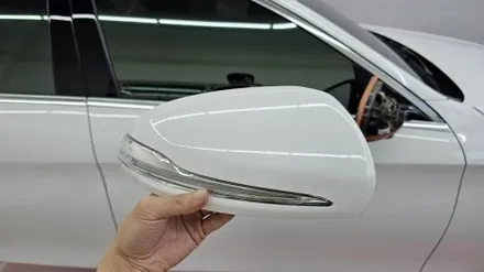 남양주랩핑 벤츠 S350d S클래스 전체랩핑 3M 2080 유광 화이트 / 남양주 다산동
