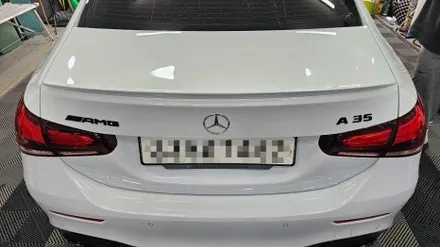 남양주랩핑 벤츠 A35 AMG 스포일러 부분랩핑 / 남양주 다산동