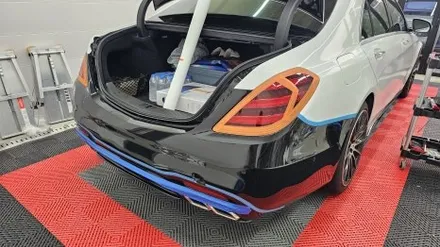 남양주랩핑 벤츠 S350d S클래스 전체랩핑 3M 2080 유광 화이트 / 남양주 다산동