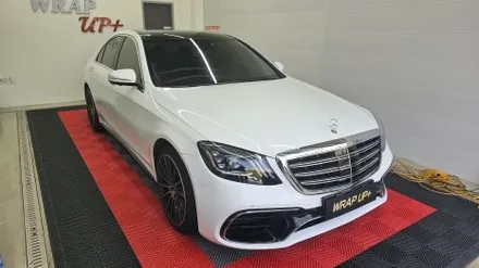 남양주랩핑 벤츠 S350d S클래스 전체랩핑 3M 2080 유광 화이트 / 남양주 다산동