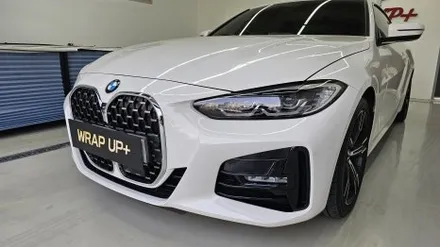 남양주랩핑샵 BMW 420i 4시리즈 그릴 크롬죽이기 크롬딜리트 루프스킨 사이드미러 랩핑 부분랩핑 / 남양주 다산동