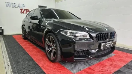 남양주 랩핑 BMW M5 f10 사틴 블랙 전체랩핑 크롬죽이기 / 남양주 다산동
