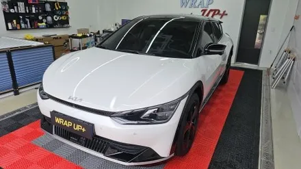 남양주랩핑 기아 EV6 무광 블랙 전체랩핑 투톤랩핑 부분랩핑 휠랩핑 / 남양주 다산동