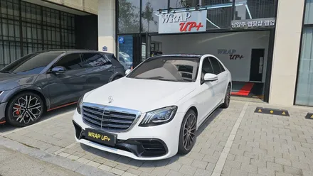 남양주랩핑 벤츠 S350d S클래스 전체랩핑 3M 2080 유광 화이트 / 남양주 다산동