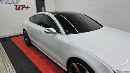 남양주 랩핑 아우디 A7 오토벨벳 피아노 블랙 고광택 루프스킨 AutoVelvet / 남양주 다산동
