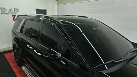 남양주 랩핑 기아 카니발 KA4 PE 페리 전체 크롬죽이기 휠랩핑 오토벨벳 고광택 유광 리페어 블랙 / 남양주 다산동