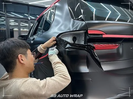 BMW X7 사틴 블랙 전체랩핑으로 스포티하게 만들기 부산랩핑 / 부산 강서구