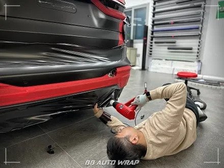 BMW X7 사틴 블랙 전체랩핑으로 스포티하게 만들기 부산랩핑 / 부산 강서구