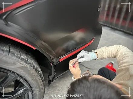 BMW X7 사틴 블랙 전체랩핑으로 스포티하게 만들기 부산랩핑 / 부산 강서구