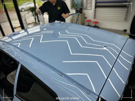 부산 자동차 랩핑 전문점 비비 오토 랩에서 현대 벨로스터 N 루프스킨으로 파노라마 썬루프 만들어주기 / 부산 강서구
