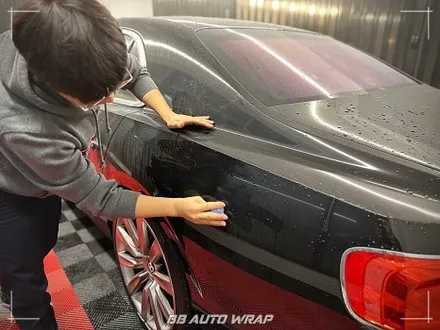 부산 랩핑 전문점 비비 오토 랩에서 사고로 인한 벤틀리 플라잉스퍼 전체랩핑으로 새 차처럼 만들기! / 부산 강서구