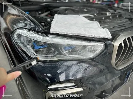 부산 PPF 클리프 디자인 스모그 라이트 PPF로 BMW X5 레이저 헤드라이트 보호하기! / 부산 강서구 명지동